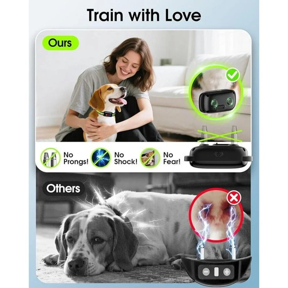 Vibrating Dog Training Collar No Shock with Remote